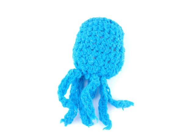 Speelgoed octopus op witte achtergrond — Stockfoto