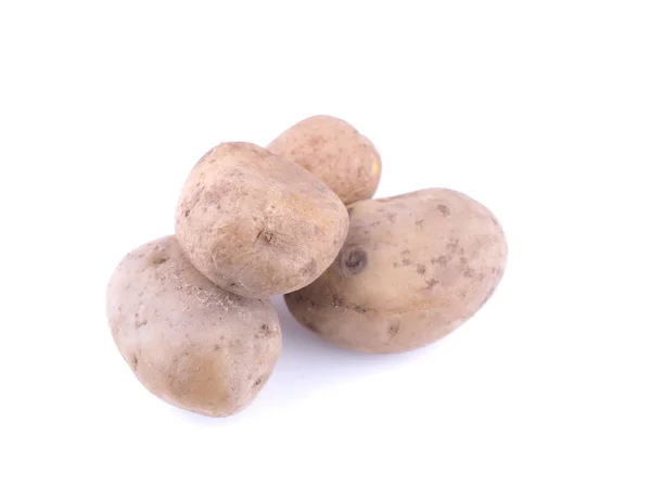 Aardappelen op een witte achtergrond — Stockfoto