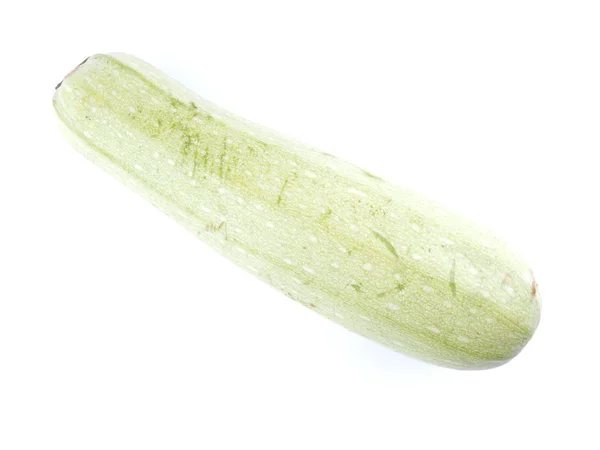 Πράσινο κολοκυθάκι σε λευκό φόντο — Φωτογραφία Αρχείου
