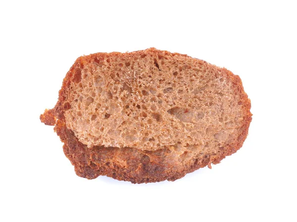 Brot auf weißem Hintergrund — Stockfoto