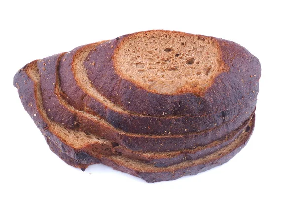 Brot auf weißem Hintergrund — Stockfoto