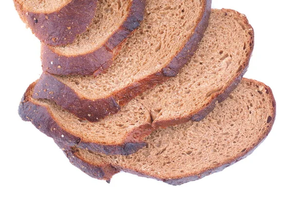 Bröd på vit bakgrund — Stockfoto