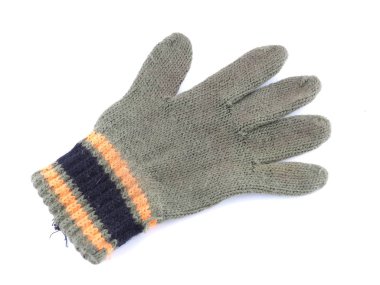 Beyaz arka planda eldivenler