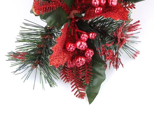 Christmas Tree Decoration White Background — Stock Photo, Image