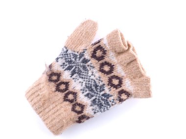 Beyaz arka plan Mittens