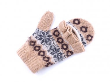 Beyaz arka plan Mittens