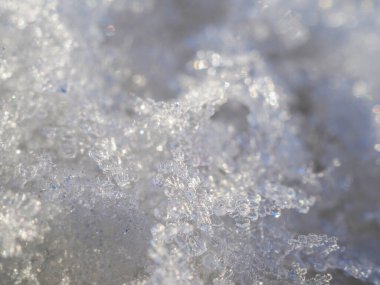 Beyaz kar ve berrak buz. Arkaplan