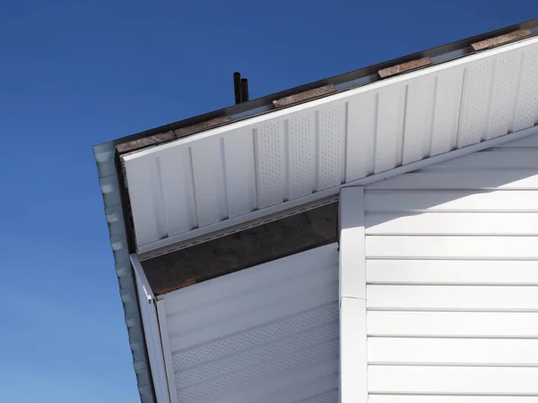 Frame House White Siding — Stock Photo, Image