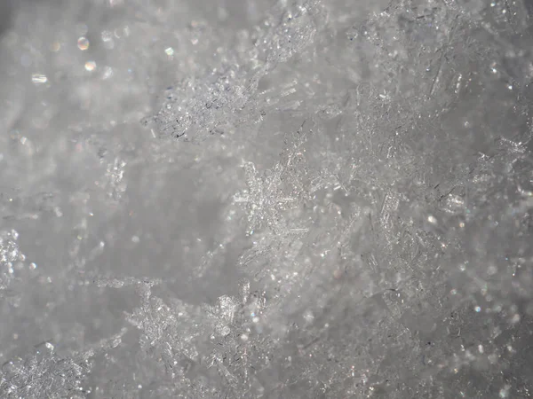 白い雪と澄んだ氷 — ストック写真