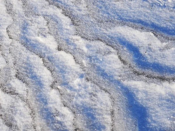 Weißer Schnee Und Klares Eis Hintergrund — Stockfoto