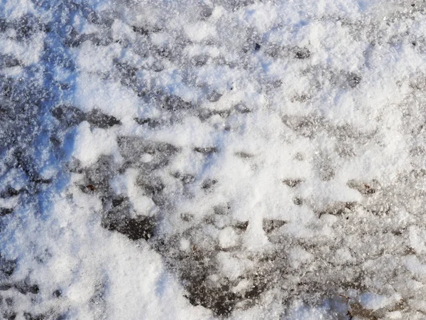 Vit Snö Och Klar Bakgrund — Stockfoto