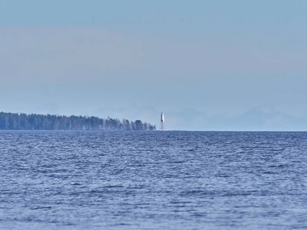 Ghiaccio Sul Lago Inverno — Foto Stock