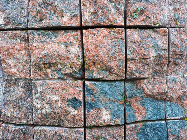 Granite Stone Lichen Background — Stock Photo, Image