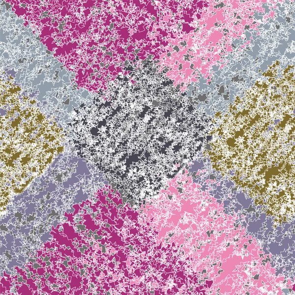 Grunge gekleurd en gestreepte diagonale kleurrijke naadloze patroon — Stockvector