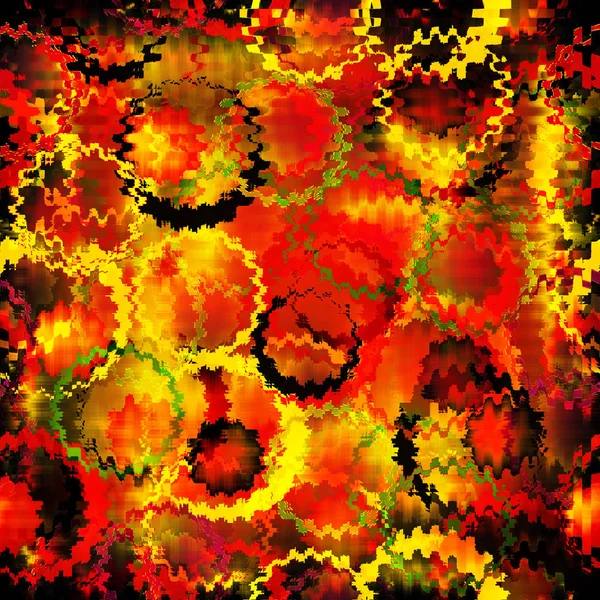Абстрактный блестящий фон с гранжевыми кольцами зигзага — стоковое фото