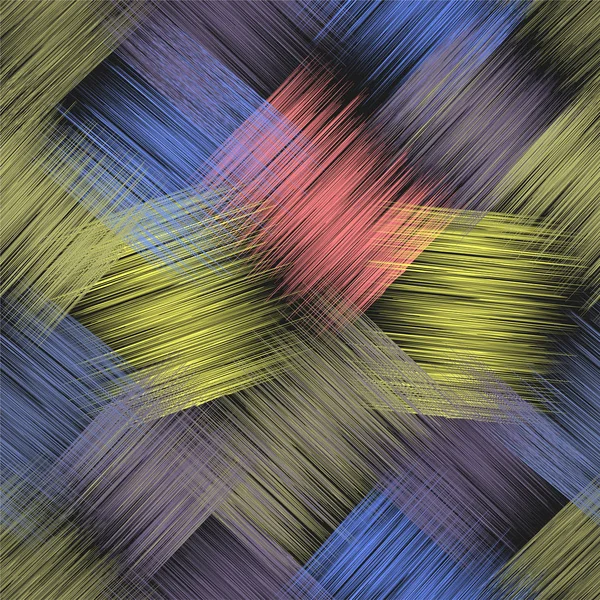 Patrón sin costuras con rayas grunge diagonales coloridas — Vector de stock