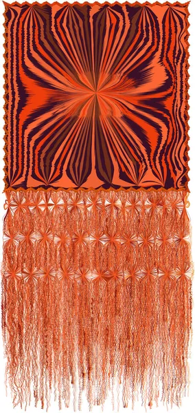Tapeter med dekorativt grunge randigt vågigt mönster — Stock vektor