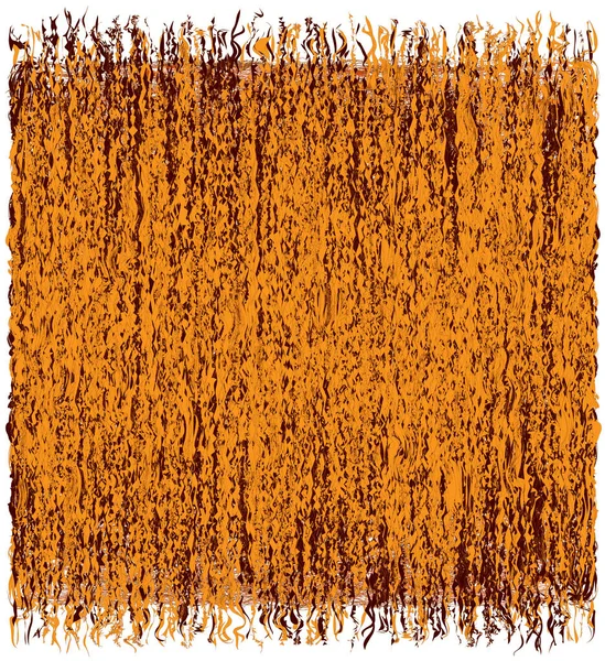 Tapis Carré Rustique Avec Motif Rugueux Rayé Avec Frange Orange — Image vectorielle