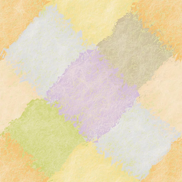 Diagonal Bezszwowy Wzór Elementami Grunge Plamy Kwadratowe Pastelowych Kolorach Projektowania — Wektor stockowy