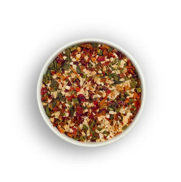 Spice mix in white bowl — Stock Photo, Image