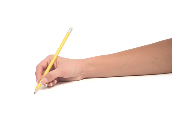 Woman hand with pen. — Stock Photo, Image