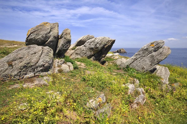 Rocks on the dunes at Quiberon in France — Stock Photo, Image