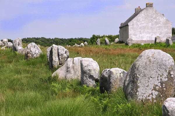 Standing stones at Carnac in France — Stock Photo, Image