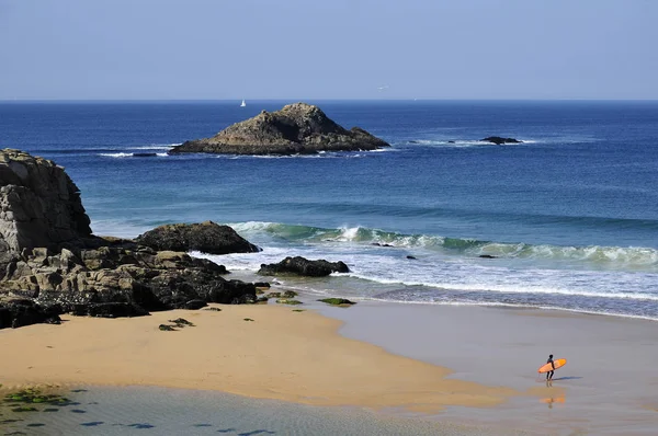 Beach on the wild coast at Quiberon — Stock Photo, Image