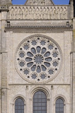 Cathedral of Chartres in France clipart