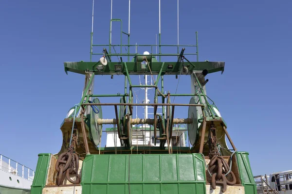 Closeup trawler seen from behind — Stock Photo, Image