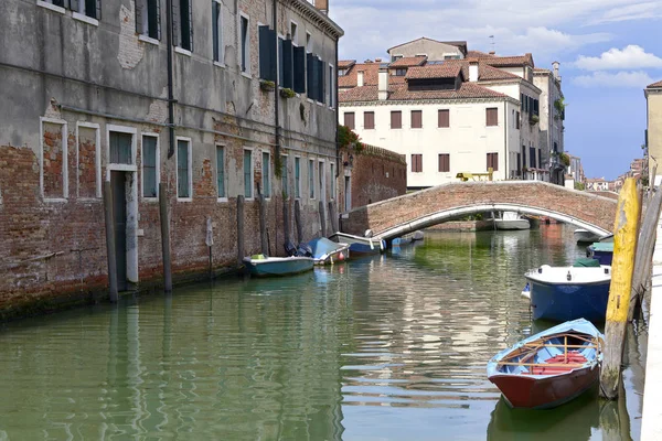 Canal Puente Venecia Una Famosa Ciudad Noreste Italia Capital Región — Foto de Stock