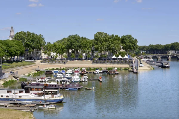 Port Sur Rivière Maine Angers Une Commune Française Située Dans — Photo