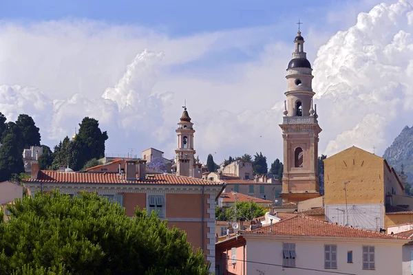 Bâtiments Basilique Baroque Saint Michel Archange Menton France Région Provence — Photo