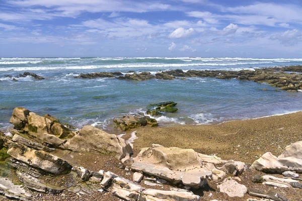 Rocky Coastline Bidart Uma Comuna Francesa Região Administrativa Auvergne Departamento — Fotografia de Stock