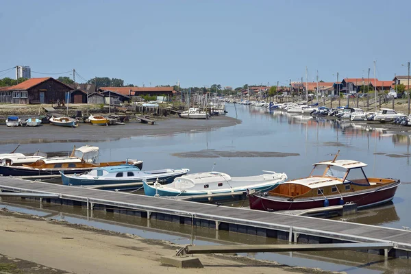 Ostreicole Hamn Teste Buch Kommun Ligger Stranden Arcachon Bay Gironde — Stockfoto