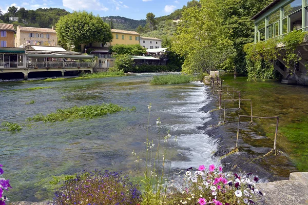 Fuente Sorgue Fontaine Vaucluse Una Comuna Dentro Del Departamento Vaucluse —  Fotos de Stock