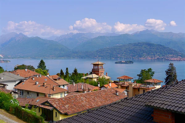 Stresa Town Comune Shores Lake Maggiore Province Verbano Cusio Ossola — Stock Photo, Image
