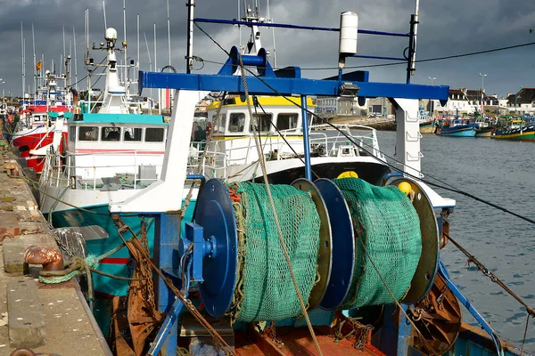 Fischerboote Guilvinec Oder Guilvinec Einer Gemeinde Departement Finistre Der Bretagne — Stockfoto