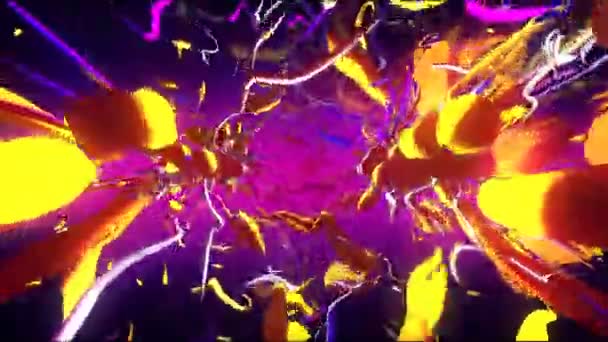 Абстрактная Партия Цвет Фона — стоковое видео