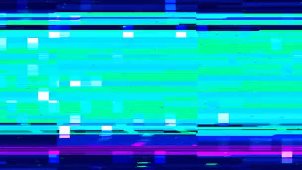 Sfondo Astratto Glitch Dei Dati Malfunzionamento Dei Dati Streaming — Video Stock