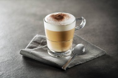 Cappuccino kahve cam