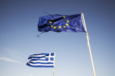 Avrupa Birliği ve Yunanistan bayrağı 