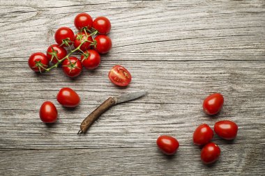 Domates meyve ahşap tablo