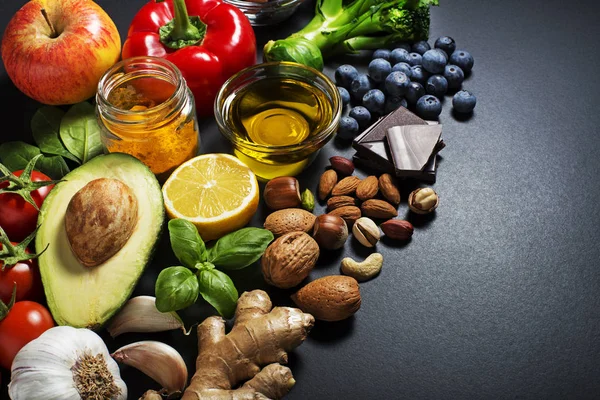 Sağlıklı gıda malzemeleri — Stok fotoğraf