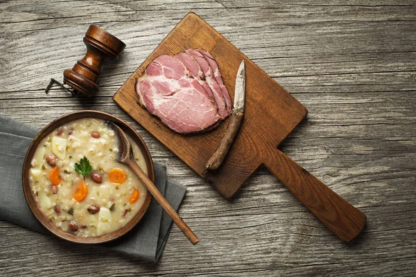 Traditional Barley soup — Stock Image Traditional Barley soup Stock Photo