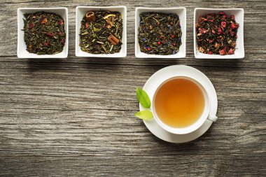 Çay bardağı kuru koleksiyonu ile
