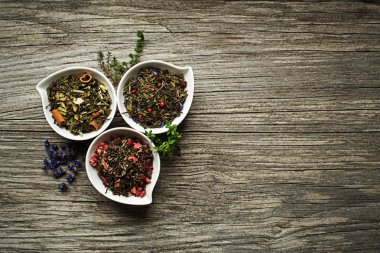 Kuru çay ve baharat koleksiyonu 