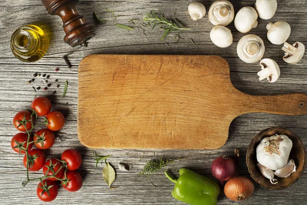 Bahan-bahan dengan sayuran untuk memasak — Stok Foto