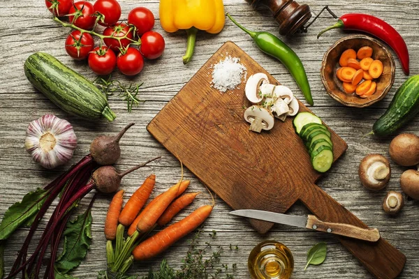 Hortalizas para cocinar comidas saludables — Foto de Stock