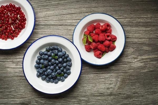 신선한 딸기 접시 — 스톡 사진